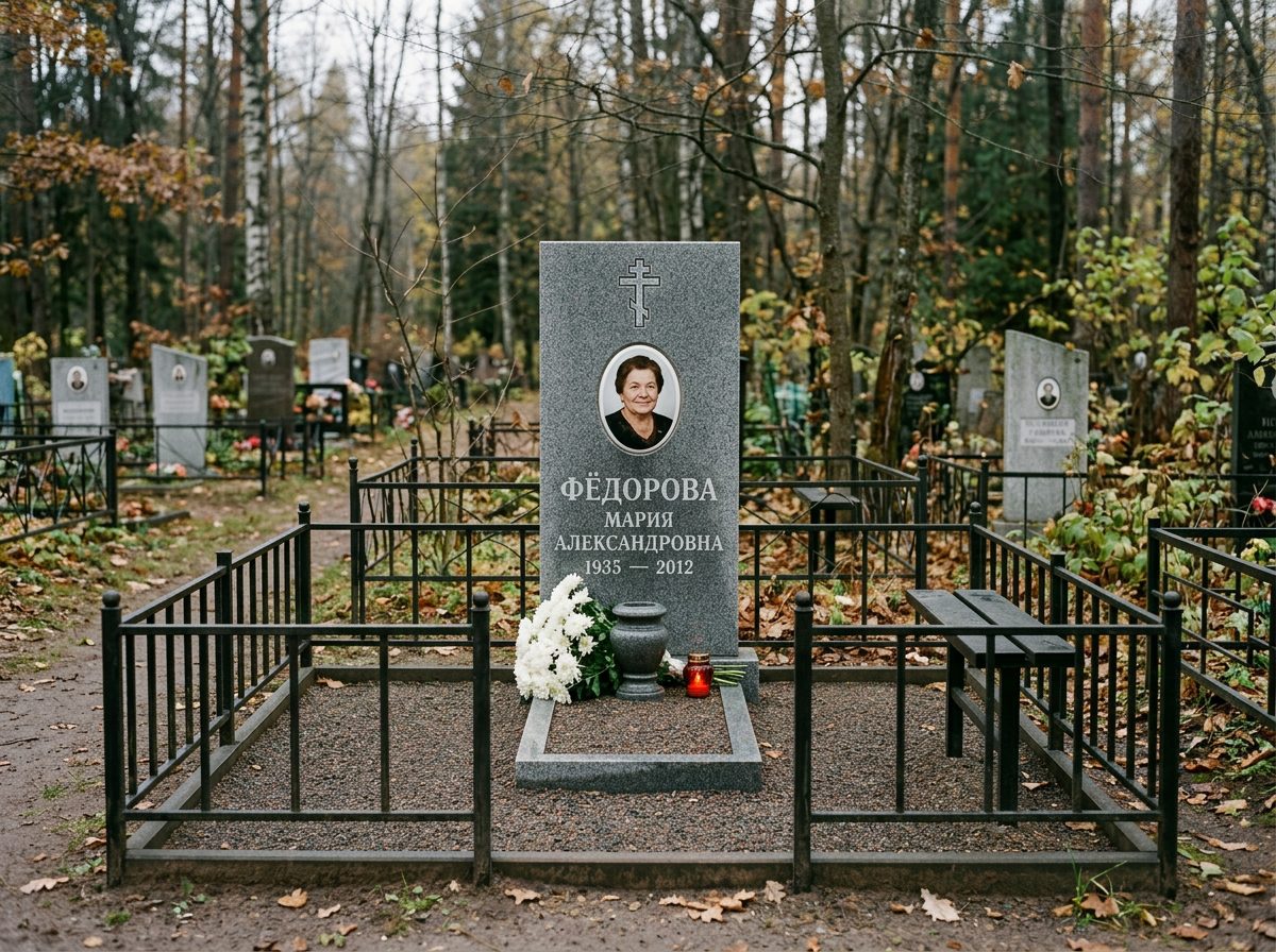 Возложение цветов — Серафимовское кладбище