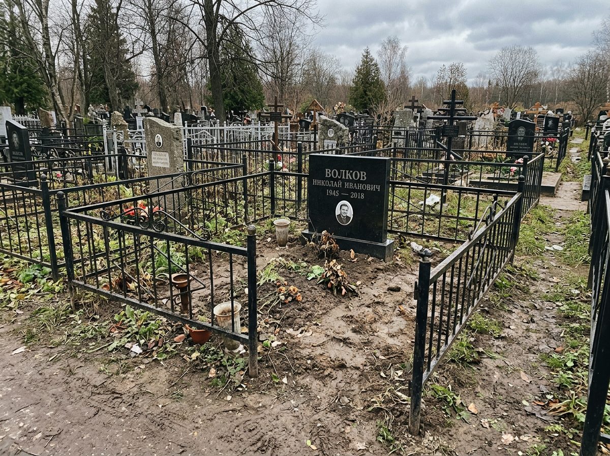 До: Благоустройство могилы